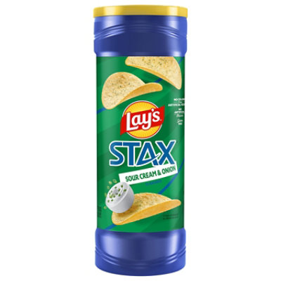 Lays Potato Crisps Stax Sour Cream & Onion - 5.5 Oz - Image 2