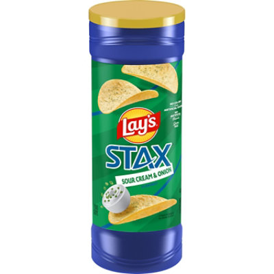 Lays Potato Crisps Stax Sour Cream & Onion - 5.5 Oz - Image 1