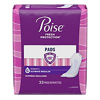 Poise Incontinence Pads Ultimate Absorbency Regular Length - 33 Count - Image 9