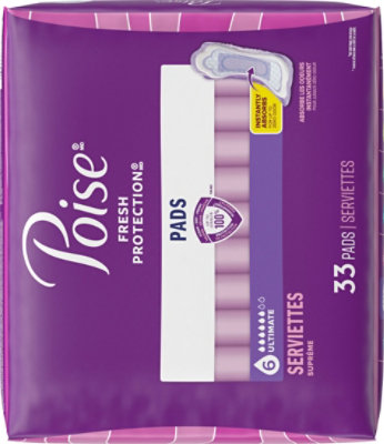 Poise Incontinence Pads 6 Drop Absorbency Incontinence Pads - 33 Count - Image 7