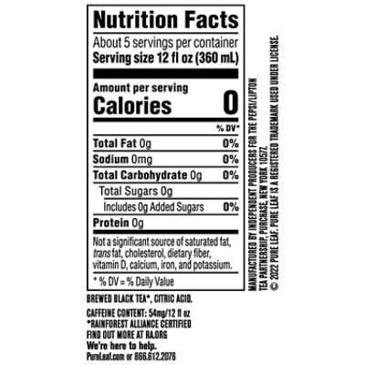 Pure Leaf Tea Unsweetened - 59 Fl. Oz. - Image 4