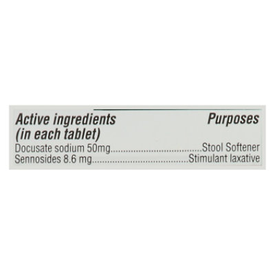 Signature Select/Care Stool Softener Plus Stimulant Laxative Docusate Sodium 50mg Tablet - 200 Count - Image 3