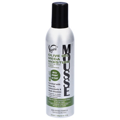 Vigorol Mousse Olive Oil Mega Moisture - 12 Oz - Image 1