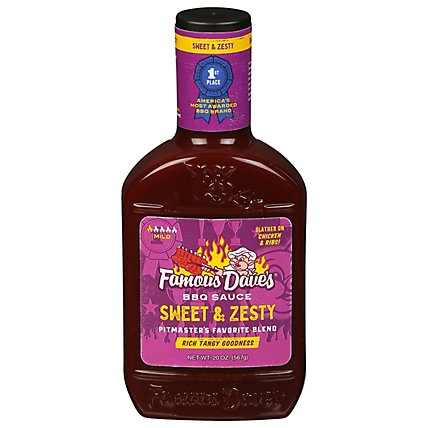 Famous Daves Sauce BBQ Sweet & Zesty - 20 Oz - Image 3