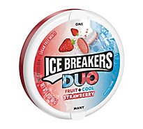 Ice Breakers Duo Mints Sugar Free Strawberry - 1.3 Oz