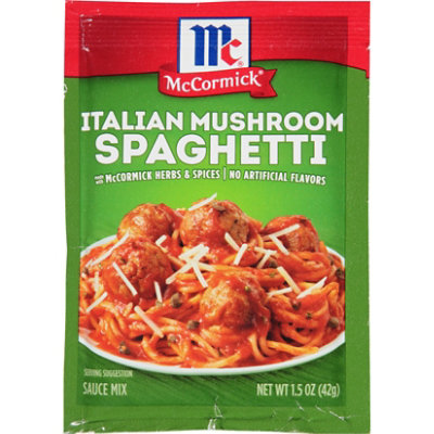 McCormick Sauce Mix Italian Mushroom Spaghetti - 1.5 Oz