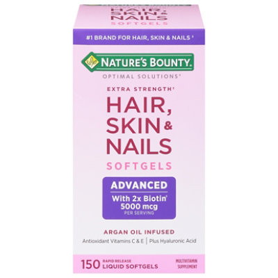 Natures Bounty Hair Skin & Nails Extra Strength - Each - Image 3