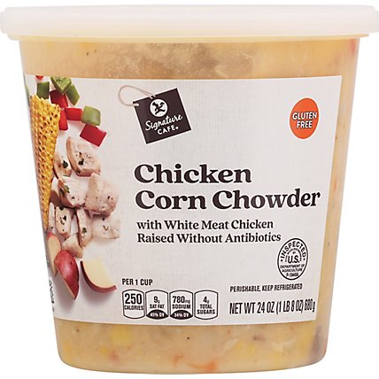 Signature Cafe Chicken Corn Chowder Soup - 24 Oz. - Image 2