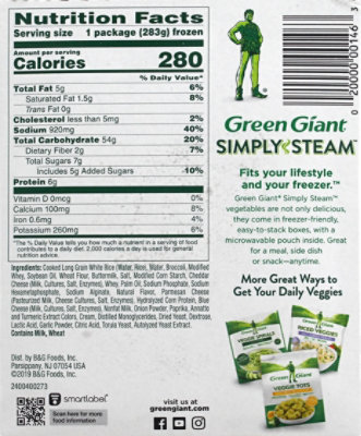 Green Giant Steamers Cheesy Rice & Broccoli Sauced - 10 Oz - Image 6