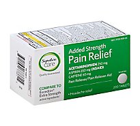 Signature Care Pain Relief Tablet Acetaminophen 250mg Added Strength - 200 Count