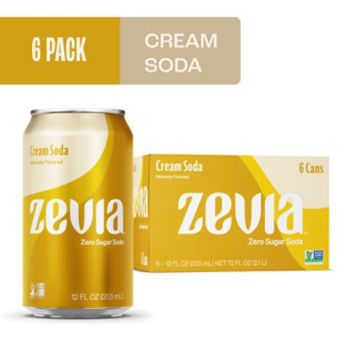 Zevia All Natural Soda Cream - 6-12 Fl. Oz.