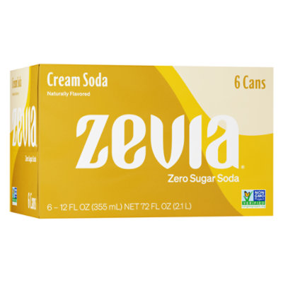 Zevia All Natural Soda Cream - 6-12 Fl. Oz.