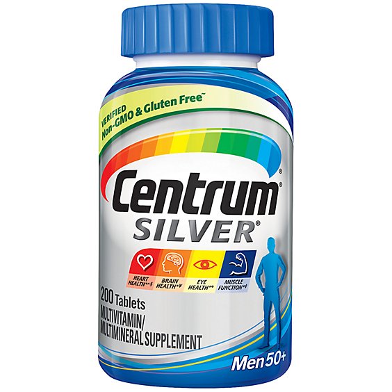 Centrum Silver Multivitamin/Multimineral Tablets Mens - 200 Count