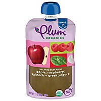 Plum Organics Baby Food Stage 2 Raspberry Spinach & Greek Yogurt - 4 Oz - Image 3