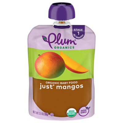 Plum Organics Baby Food Stage 1 Just Mangos - 3.17 Oz - Image 3