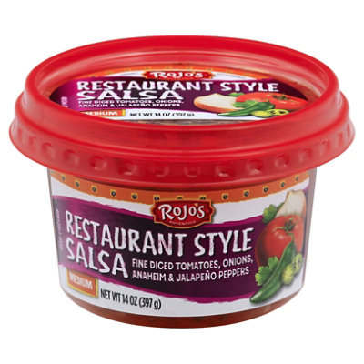 Rojos Salsa Restaurant Style Medium - 14 Oz