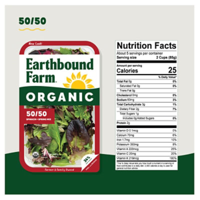 Earthbound Farm Organic 50/50 Tray - 16 Oz - Image 4