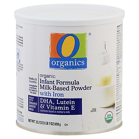 O Organics Organic Infant Formula Milk Based Powder Birth To 12 Months - 23.2 Oz