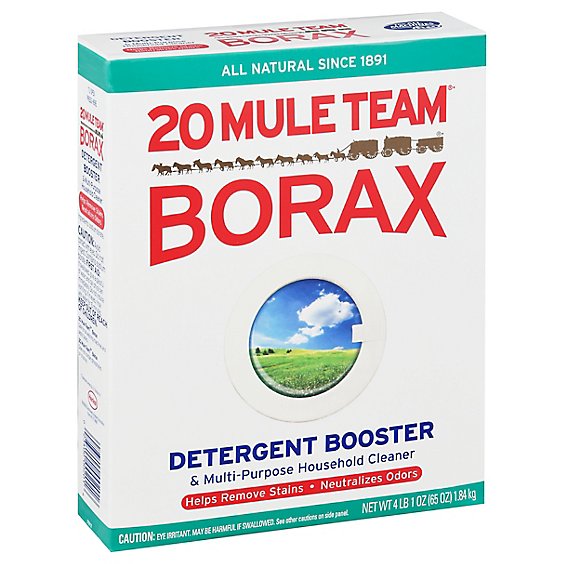 20 Mule Team Detergent Booster Borax Box - 65 Oz