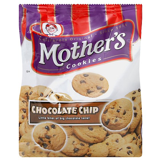 Mothers Cookies Chocolate Chip Bag - 12 Oz