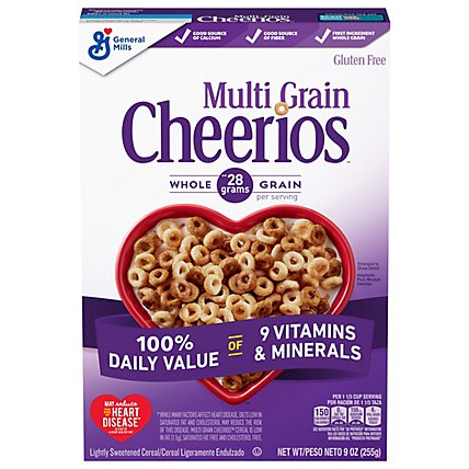 Cheerios Cereal Multi Grain Lightly Sweetened Gluten Free - 9 Oz - Image 3