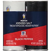 Morton McCormick Iodized Salt & Pepper Shaker Set - 5.25 Oz - Image 2