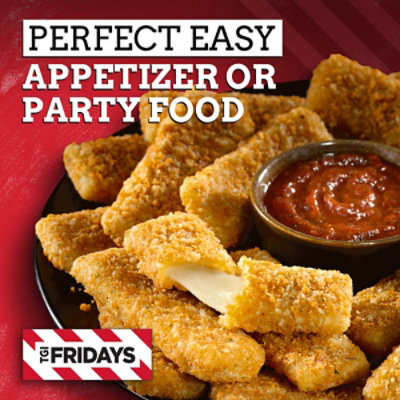 TGI Fridays Mozzarella Sticks Frozen Snacks with Marinara Sauce Box - 17.4 Oz - Image 2