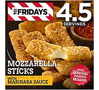 TGI Fridays Mozzarella Sticks Frozen Snacks with Marinara Sauce Box - 17.4 Oz
