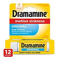 Dramamine Motion Sickness Relief 50mg Tablets Original Formula - 12 Count - Image 2