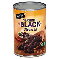 Signature SELECT Beans Black With Garlic Onion & Spices - 15 Oz - Image 1