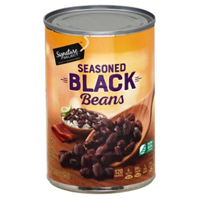 Signature SELECT Beans Black With Garlic Onion & Spices - 15 Oz - Image 1