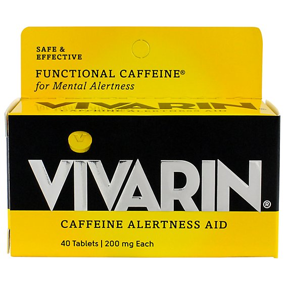 Vivarin Brand Alertness Aid Tablets - 40 Count