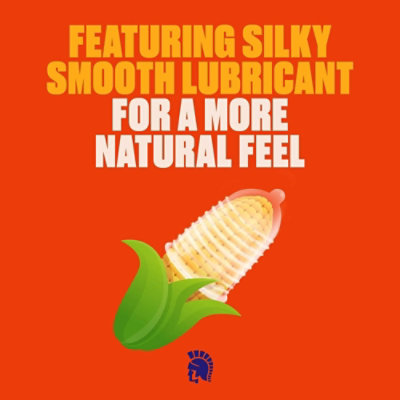 Trojan Ultra Ribbed Premium Lubricated Condoms - 12 Count - Image 3