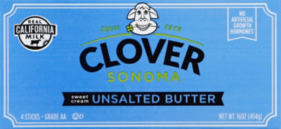 Clover Butter Unsalted Sweet Cream 4 Count - 16 Oz - Image 2