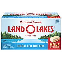 Land O Lakes Unsalted Butter In Half Sticks 8 Count - 1 Lb - Image 3