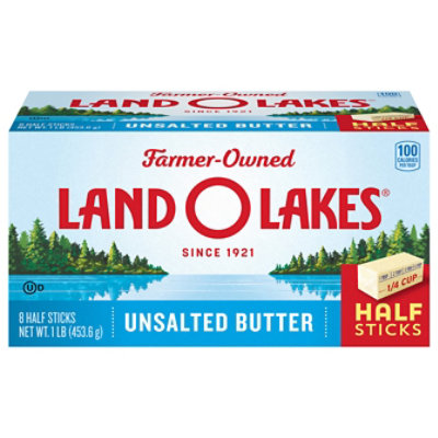 Land O Lakes Unsalted Butter In Half Sticks 8 Count - 1 Lb - Image 3