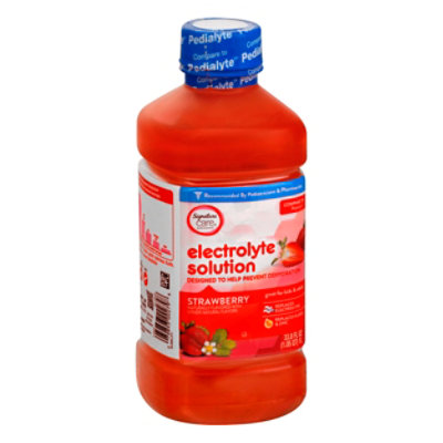 Signature Select/Care Electrolyte Solution For Kids & Adults Strawberry - 1 Liter