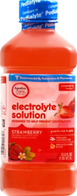 Signature Select/Care Electrolyte Solution For Kids & Adults Strawberry - 1 Liter - Image 2