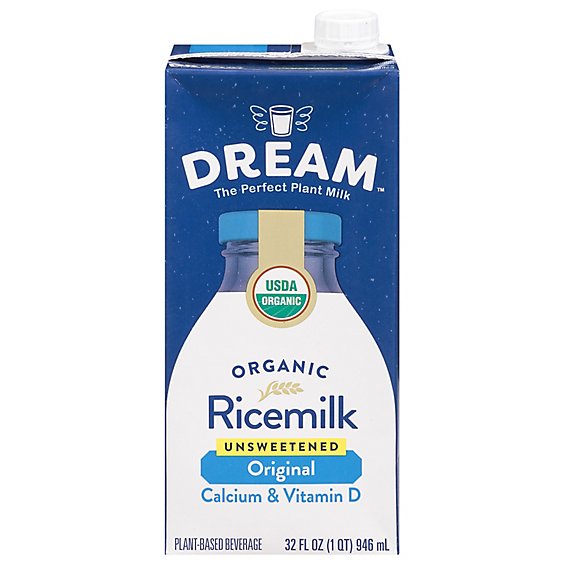 Rice Dream Rice Drink Enriched Original Unsweetened Organic - 32 Fl. Oz.