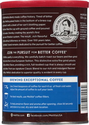 Melitta European Indulgence Coffee Extra Fine Grind Medium Roast 3 Classic Blend - 11 Oz - Image 5