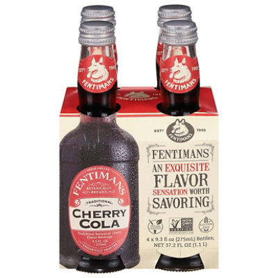 Fentimans Soda Cherrytree Cola Bottles - 4-9.3 Fl. Oz. - Image 2