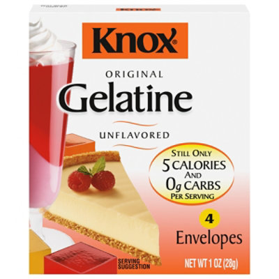 Knox Original Unflavored Gelatine - 4 Count - Image 1