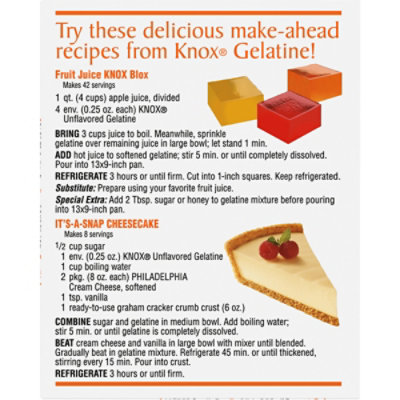 Knox Original Unflavored Gelatine - 4 Count - Image 6