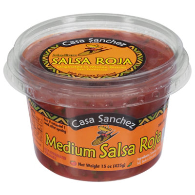 Casa Sanchez Medium Roja Salsa - 15 Oz. - Image 3