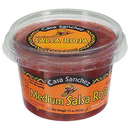 Casa Sanchez Medium Roja Salsa - 15 Oz. - Image 2