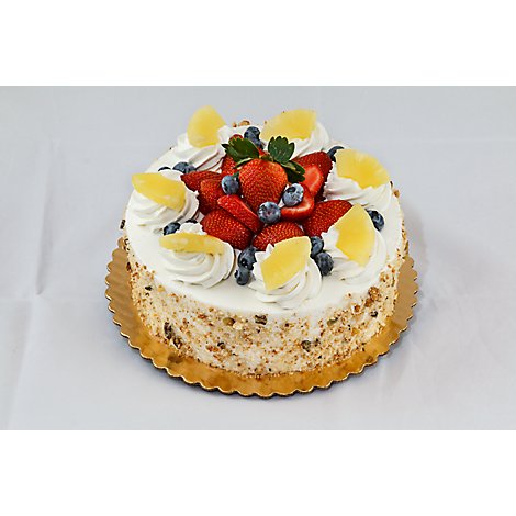Bakery 8 Inch 3 Layer Tres Leches Fresh Fruit Topped Cake - Each (Decor May Vary)