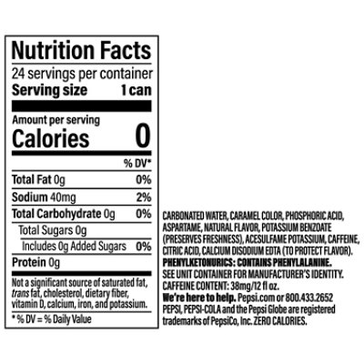 Pepsi Cola Diet Max Invigorating Soda Cans - 24-12 Fl. Oz. - Image 3