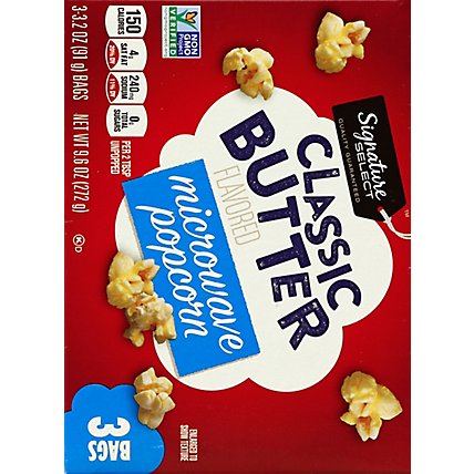 Signature SELECT Microwave Popcorn Classic Butter - 3-3.2 Oz - Image 3