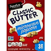 Signature SELECT Microwave Popcorn Classic Butter - 3-3.2 Oz - Image 2