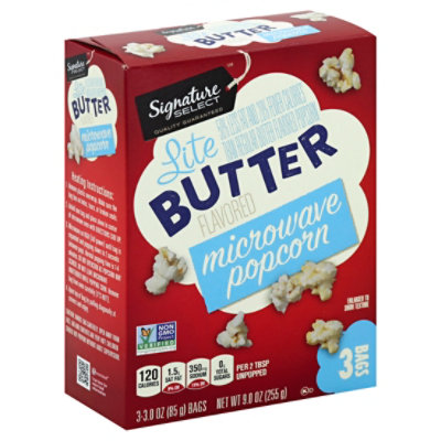 Signature SELECT Microwave Popcorn Butter Lite - 3-3.0 Oz
